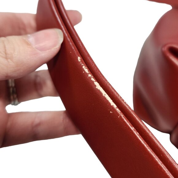 Vintage Mandarina Duck Red Leather Mini Backpack main image 5